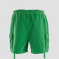 Clubland Co-Ord Technical Cargo Shorts in Green