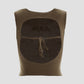 Effy Backless Suspender Detail Tank Top in Brown