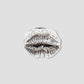 Pucker Lips Ring in Silver