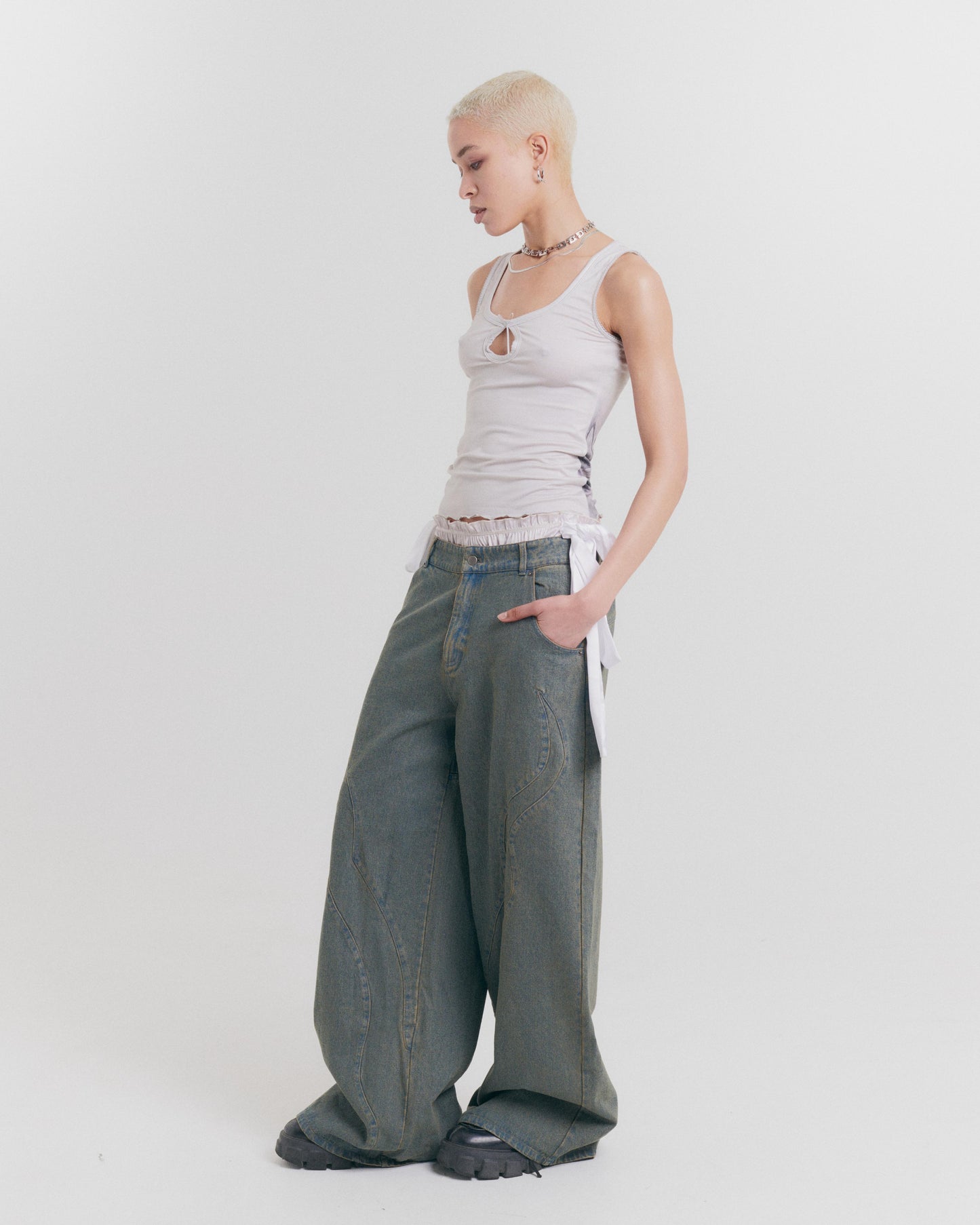 Fossilised Wide Leg Jeans