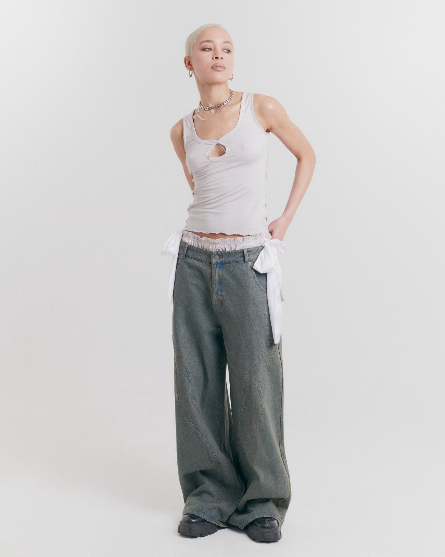 Fossilised Wide Leg Jeans