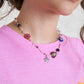 RUH Beaded Necklace With Charms In Multicolour