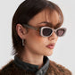 90s Grunge Square Sunglasses in Bronze