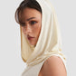 Hooded Cowl Neck Tank Top in Cream