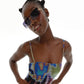 90s Ombre Black Rimless Mid Square Sunglasses | 90s Sunglasses | Y2K