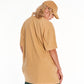 Star Gazer Oversized Raglan T Shirt With Graphic In Beige