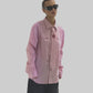 Kash Set Oversized Shirt and Tie with Tattoo Print in Pink
