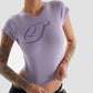 Cloud 9 Crop Baby T-Shirt with Graphic in Purple
