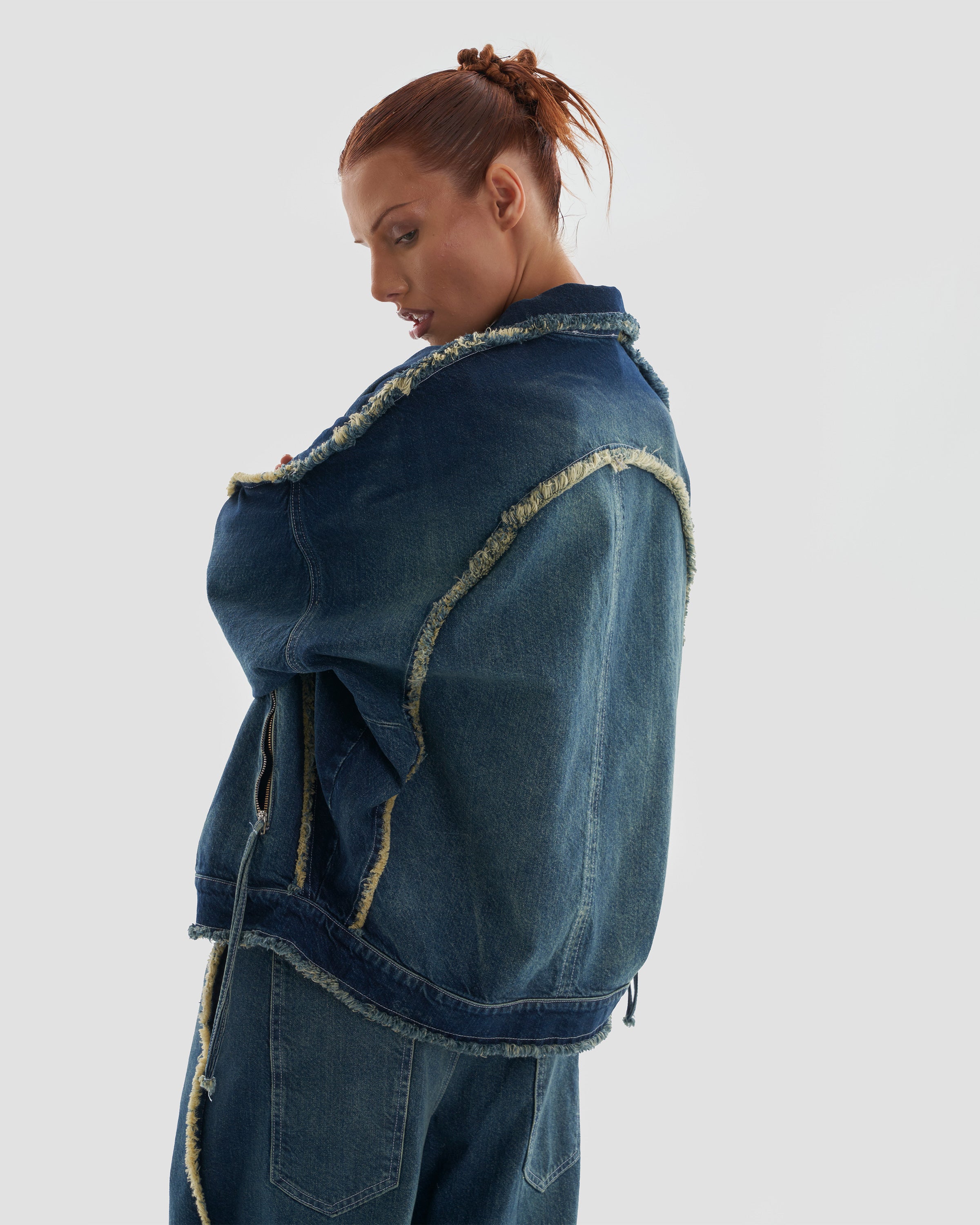 Jacket - Distressed Denim Jacket In Bleached Wash | Heretic Nine – Heretic  Nine Clothing