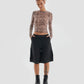 Play Harder Oversized Parachute Basketball Shorts with Tattoo Print in Black