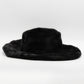 Higher Power Faux Fur Hat In Black