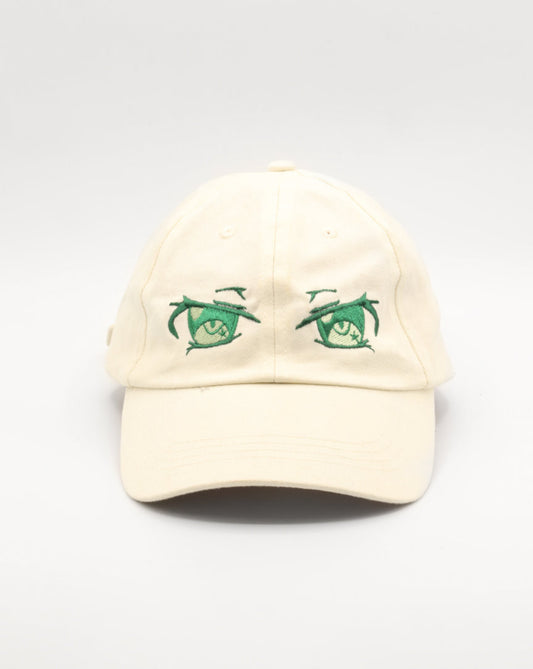 Shinigami Cap With Graphic In Off White